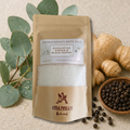 Aromatherapy Bath Salt - Eucalyptus, Ginger and black Pepper essential oils in Sea Salt