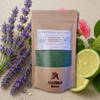 Aromatherapy Bath Salt - Geranium, Lavender and Bergamot essential Oils in Sea Salt