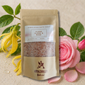 Himalayan Bath Salt - Ylang Ylang essential oils + Coconut oil + Dry Rose Petals